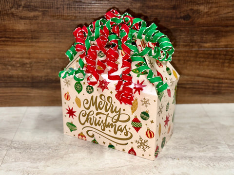 #501 Red & Green Merry Christmas Gable Box