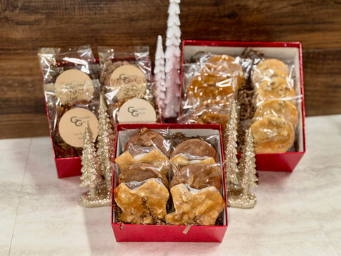 #512 Large Red & Gold 3 Tier Tower Box