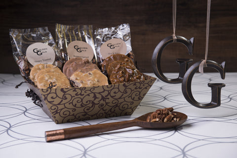 #300 Gold Swirl Basket Tray