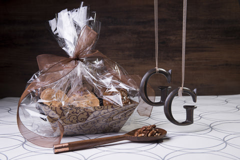 #300 Gold Swirl Basket Tray