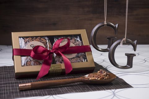 #304 Burgundy & Gold Swirl Rectangle Window Box