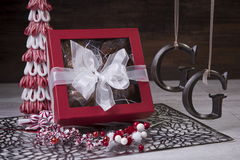 #509 Large Holiday Red Gourmet Window Box w/Bow