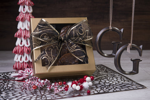 #508 Holiday Gold Gourmet Window Box w/Bow